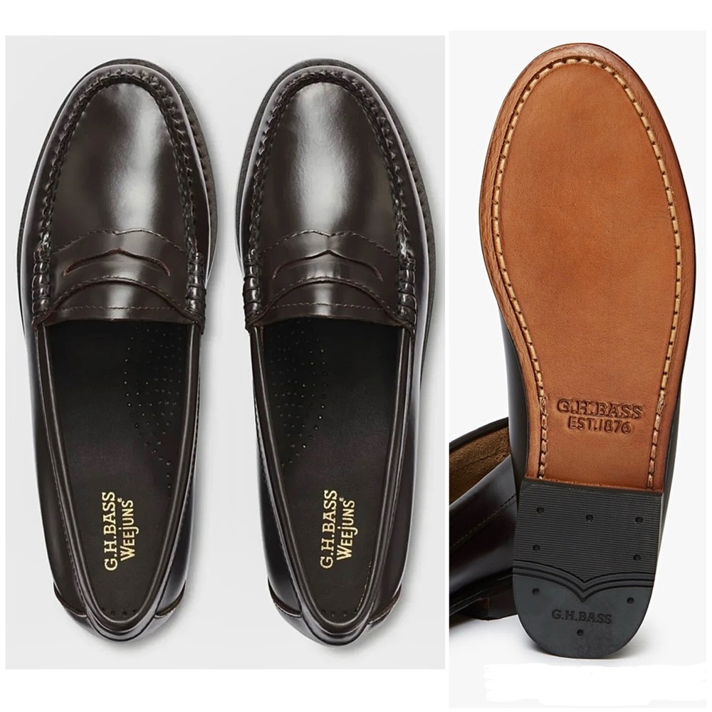 GH Bass Whitney Penny Loafer Dark Brown - Picture 5 of 16